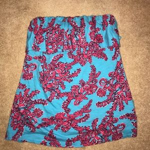 Lilly Pulitzer Strapless Shirt